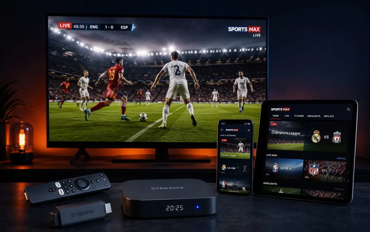 IPTVUSAX on TV, phone, tablet and streaming devices